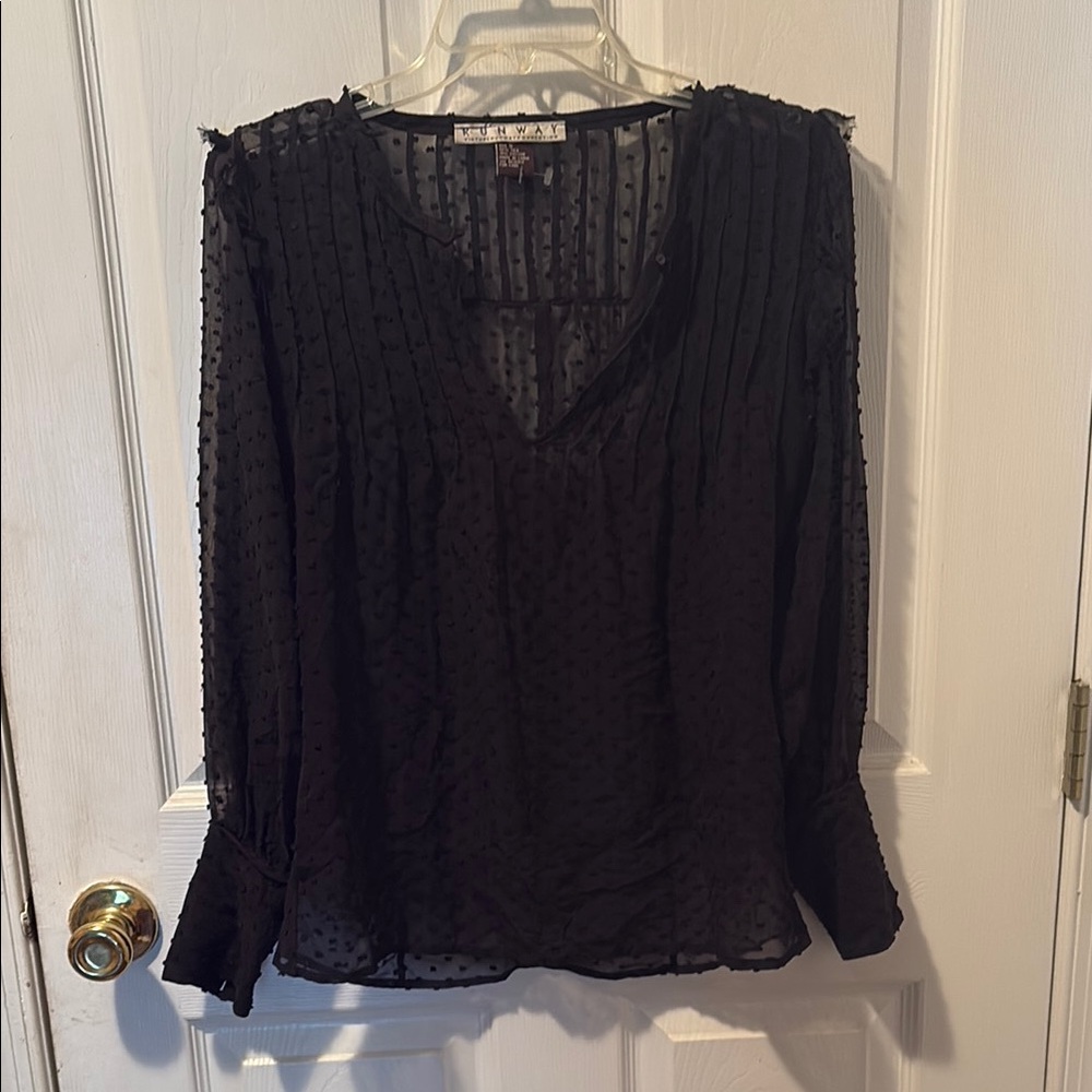 Ralph Lauren Black Blouse Elegant Top